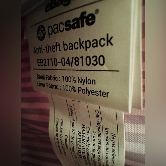 eBags Anti Theft Backpack in Eggplant Color - Picture 11 of 14